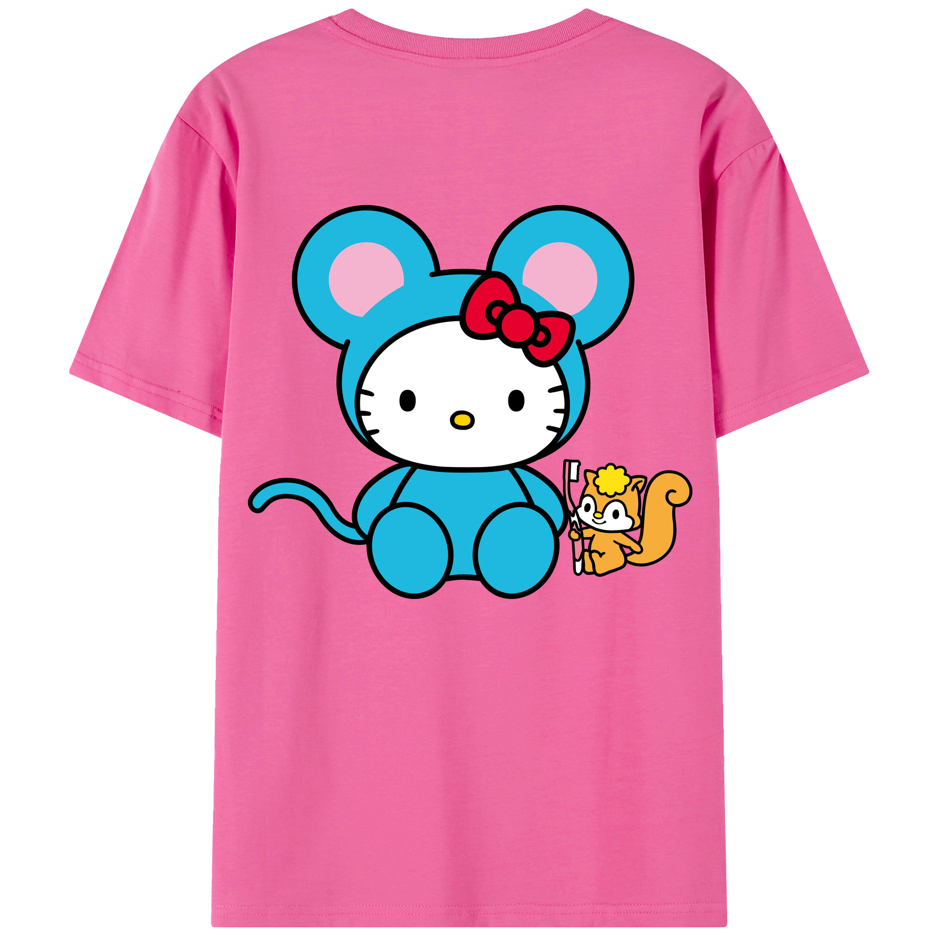 （画像用） Hello Kitty ハローキティ レディース半袖Tシャツ(バックプリント)